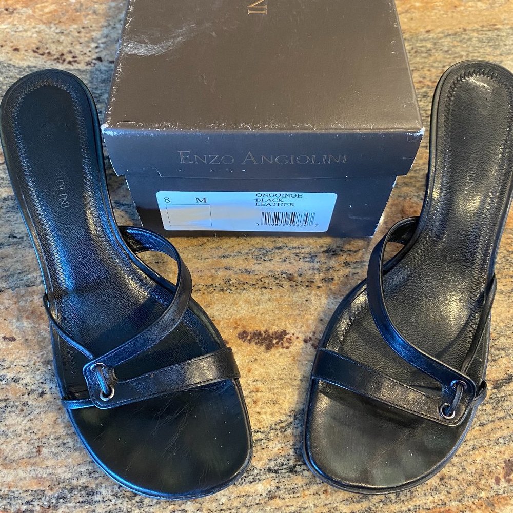 Unique Enzo Angiolini Black Heels Size 8